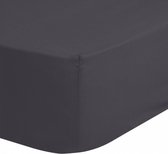 hoeslaken Jersey 90 x 200 cm katoen antraciet