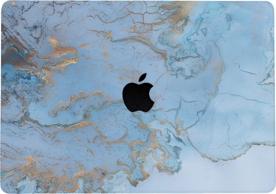 Lunso - pochette de protection - MacBook Pro 14 pouces (2021) - Marble Ariel