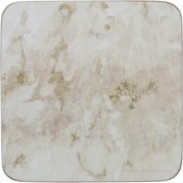 onderzetters Grey Marble 10,5 cm kurk wit 6 stuks