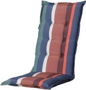 tuinstoelkussen Stripe 105 x 50 cm polykatoen blauw