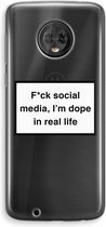 Case Company® - Motorola Moto G6 hoesje - I'm dope - Soft Cover Telefoonhoesje - Bescherming aan alle Kanten en Schermrand