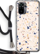 Case Company® - Xiaomi Redmi Note 10 Pro hoesje met Koord - Terrazzo N°23 - Telefoonhoesje met Zwart Koord - Bescherming aan alle Kanten en Over de Schermrand