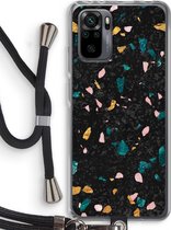 Case Company® - Xiaomi Redmi Note 10 Pro hoesje met Koord - Terrazzo N°10 - Telefoonhoesje met Zwart Koord - Bescherming aan alle Kanten en Over de Schermrand