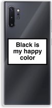 Case Company® - Samsung Galaxy Note 10 Plus hoesje - Black is my happy color - Soft Cover Telefoonhoesje - Bescherming aan alle Kanten en Schermrand