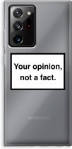 Case Company® - Samsung Galaxy Note 20 Ultra / Note 20 Ultra 5G hoesje - Your opinion - Soft Cover Telefoonhoesje - Bescherming aan alle Kanten en Schermrand