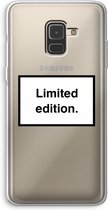 Case Company® - Samsung Galaxy A8 (2018) hoesje - Limited edition - Soft Cover Telefoonhoesje - Bescherming aan alle Kanten en Schermrand