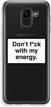 Case Company® - Samsung Galaxy J6 (2018) hoesje - My energy - Soft Cover Telefoonhoesje - Bescherming aan alle Kanten en Schermrand