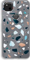 Case Company® - Google Pixel 4a hoesje - Terrazzo N°13 - Soft Cover Telefoonhoesje - Bescherming aan alle Kanten en Schermrand