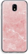 Case Company® - Samsung Galaxy J5 (2017) hoesje - Roze marmer - Soft Case / Cover - Bescherming aan alle Kanten - Zijkanten Transparant - Bescherming Over de Schermrand - Back Cover