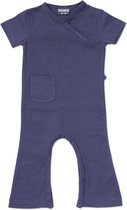 Silky Label jumpsuit plum purple - korte mouw - maat 50/56 - paars