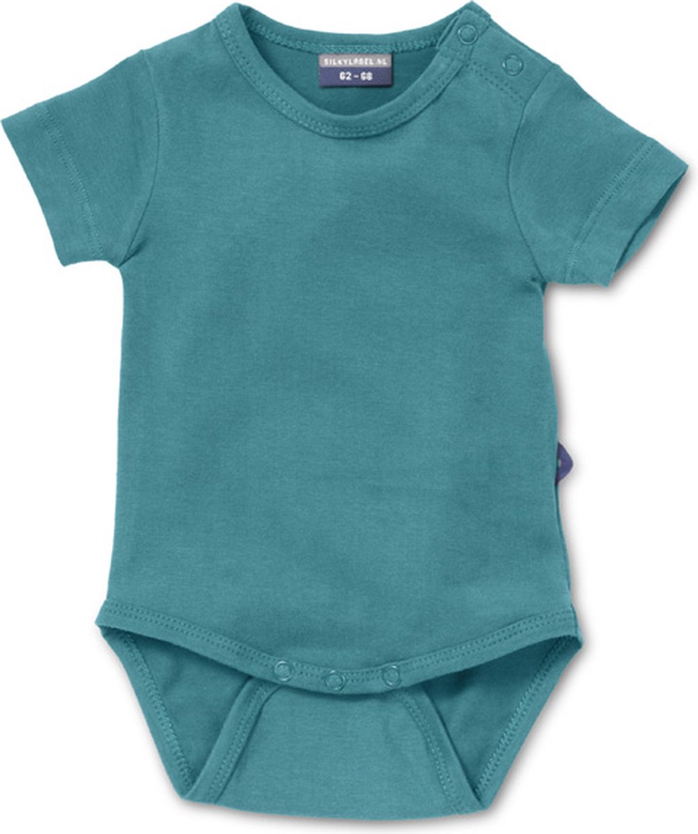 Silky Label romper maroc blue - korte mouw - maat 74/80 - blauw