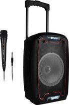 NGS Wild Samba Draagbare Party Speaker - Trolley - 30W - Bluetooth/USB/TF/Aux In - Zwart