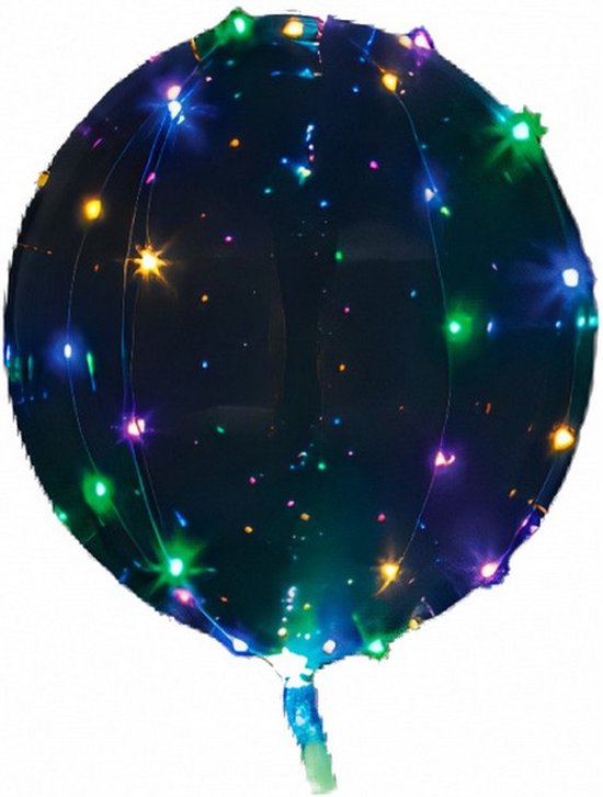 led-ballon Clearz Crystal Clear 46 cm folie disco