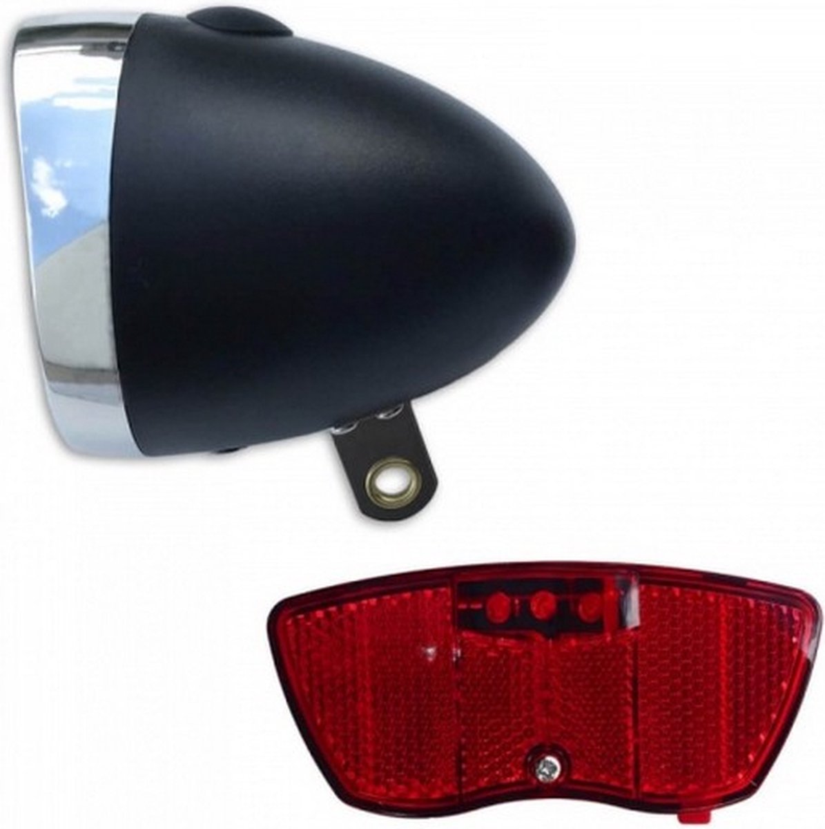 Verlichtingsset Retro Koplamp Met Reflector Achterlicht