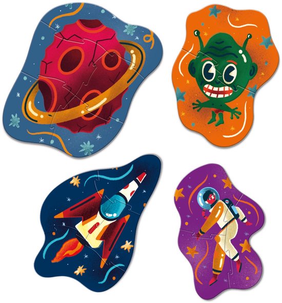 Clementoni - Mijn eerste puzzel - Over the Moon, Legpuzzel Set 3+6+9+12 Stukjes, 2-3 jaar - 20822 van Clementoni — afbeelding 2