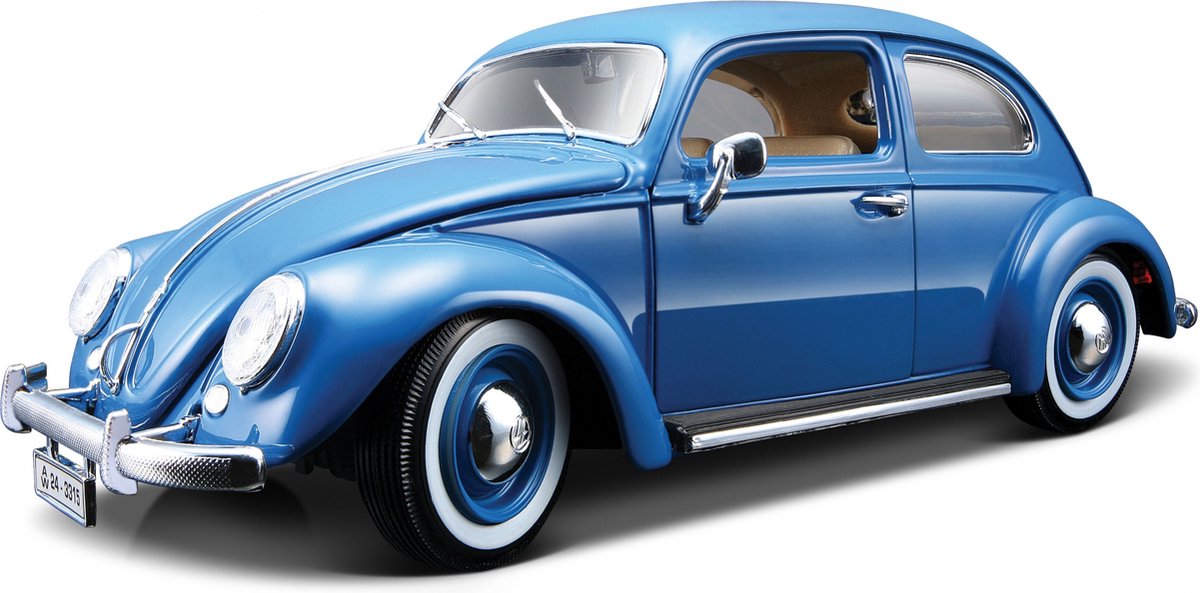 VOLKSWAGEN VW KAFER Beetle 1955 Cream 1:18 Model 12029CR Bburago EUR 58
