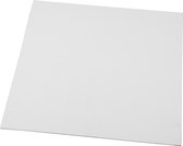 Panneau en toile, dim.30x30 cm, ép.3 mm, blanc, 1pièce, 280 g