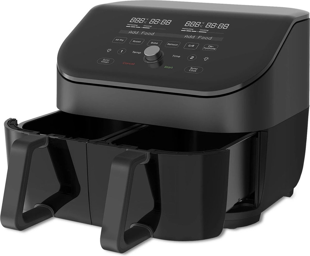 Afbeelding 2 van Instant Vortex Plus Dual ClearCook 7,6 liter airfryer (zwart)