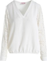 Cassis Dames Hemd met geborduurde mouwen - Blouse - Maat 40