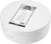 Ronde witte hobby knutselen doos/dozen van karton - 16.5 x 6 cm - Hoedendoos/cadeauverpakking
