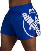 Hayabusa Icon Kickboxing Shorts - blauw / wit - maat XL