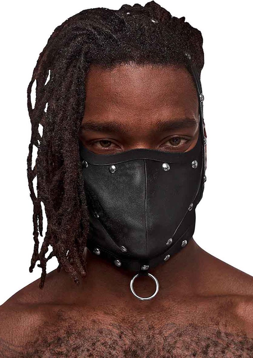 Triton - Masker met Verstelbare Nek en Voorring - Eén Maat - Zwart