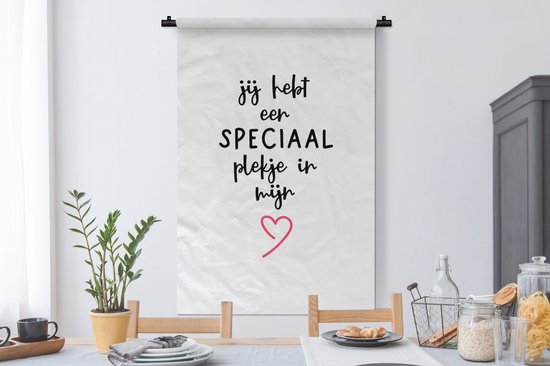 Tapisserie - Tapisserie - Citations - Amour - Tu as une place spéciale dans mon coeur - Proverbes - 90x135 cm - Tapisserie