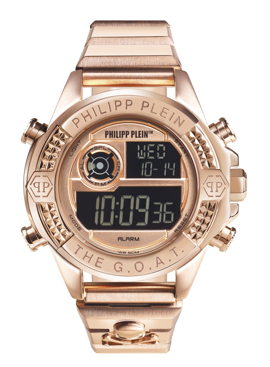 Philipp Plein The G.O.A.T. PWFAA0421 Horloge - Staal - Rosékleurig - Ø 44 mm