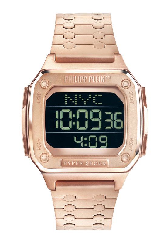 Philipp Plein Hyper $Hock PWHAA0721 Horloge - Staal - Rosékleurig - Ø 42 mm