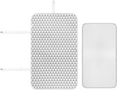 Navaris opvouwbare tafelblad strijkmat - Met verstelbare banden - Strijkoppervlak hoes voor thuis of op reis 100 cm x 60 cm