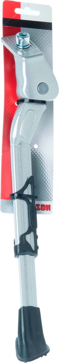 Simson Verstelbare fietsstandaard - brede plaat - zilver aluminium - voor stads- en hybride fietsen