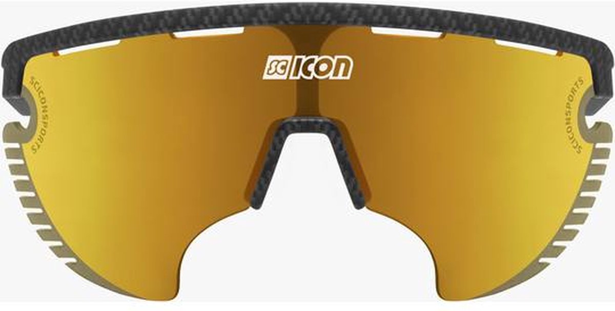Scicon - Fietsbril - Aerowing Lamon - Carbon Matte - Multimirror Lens Brons