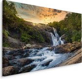 Schilderij - Waterval in Sri Lanka, premium print