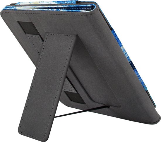 Lunso - Luxe sleepcover stand hoes - Geschikt voor Kobo Libra 2 (7 inch) - Van Gogh De Sterrennacht — afbeelding 5