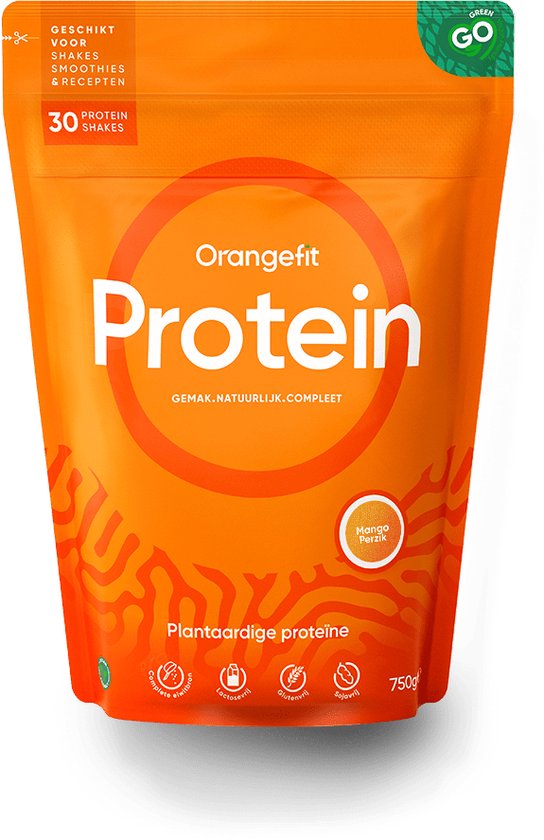 Orangefit Proteïne Poeder / Vegan Proteïne Shake – 750 gram – 30 Shakes –...