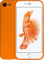 iPhone 6/6s Hoesje Oranje Siliconen Case Met Extra Camera Bescherming - Oranje - Geschikt voor iPhone 6/6s - Smartphonica