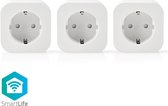 Nedis WIFIP130FWT3 Wi-fi Smart Plug Schuko Type F 10 A 3-pack