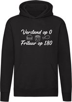 Verstand op 0 frituur op 180 hoodie | eten | friettent | unisex | trui | sweater | hoodie | capuchon