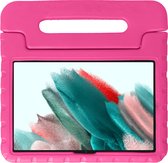 Hoes Geschikt voor Samsung Galaxy Tab A8 Hoes Bumper Kindvriendelijk Kids Case - Hoesje Geschikt voor Samsung Tab A8 Hoesje Shockproof Cover Hoes - Roze