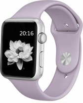 Geschikt voor Geschikt voor Apple Watch Bandje Series 1/2/3/4/5/6/7 - 42/44/45mm - Siliconen Geschikt voor Apple Watch Bandje - Violet - geschikt voor Apple Watch Sportbandje Maat