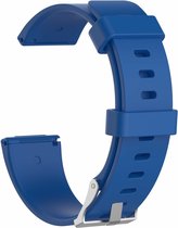 Fitbit Versa - Versa 2 bandjes large blauw siliconen