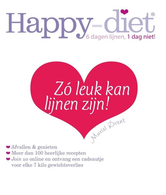 Cover van het boek 'Happy diet' van Muriel Drent