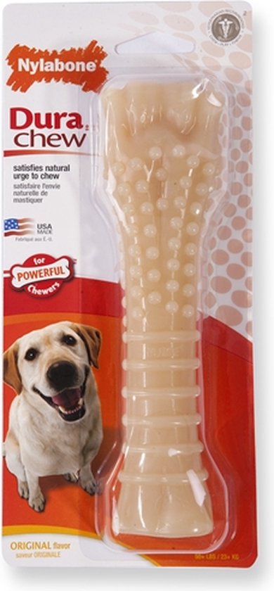Nylabone Harde Bijters Kluif - Hondenspeelgoed - Natural - Voor Honden tot 30 kg