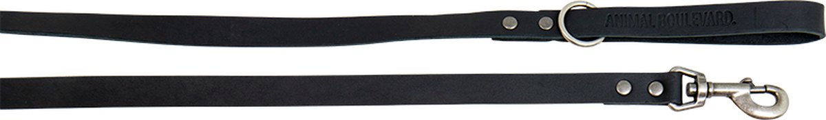 Animal Boulevard Ab30031 - Hals- En Leibanden - Hond - Ab Country Leather Hd Leiband Zwart-20mmx130cm - Maat: 20mmx130cm - 205286