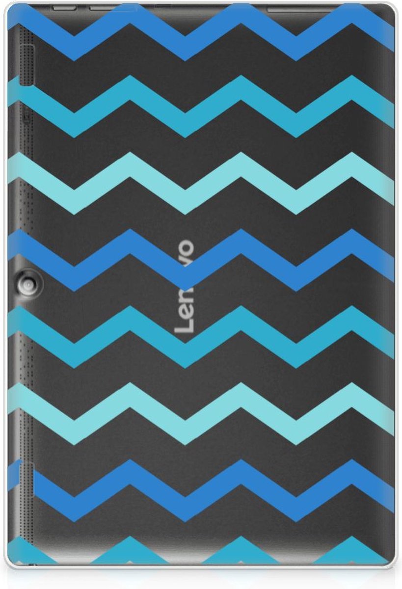 Lenovo Tab 10 | Tab 2 A10-30 Hippe Hoes Zigzag Blauw