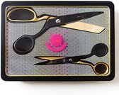 Tula Pink Limited Edition Black & Gold Scissor Tin