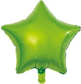 Wefiesta Folieballon 45 Cm Ster Lichtgroen