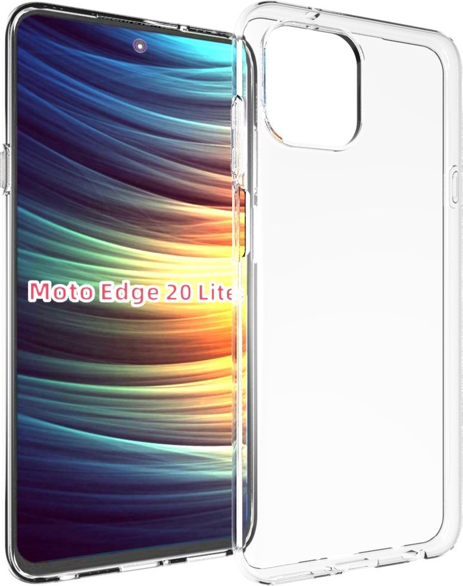 TPU Siliconen Hoesje Motorola Edge 20 Lite Back Cover Transparant