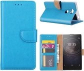 LuxeBass Hoesje geschikt voor Sony Xperia L2 - Bookcase Turquoise - portemonnee hoesje - telefoonhoes - gsm hoes - telefoonhoesjes