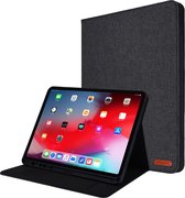 Case2go - Tablet hoes geschikt voor iPad Pro 2020 - 12.9 Inch - Book Case met Soft TPU houder - Zwart